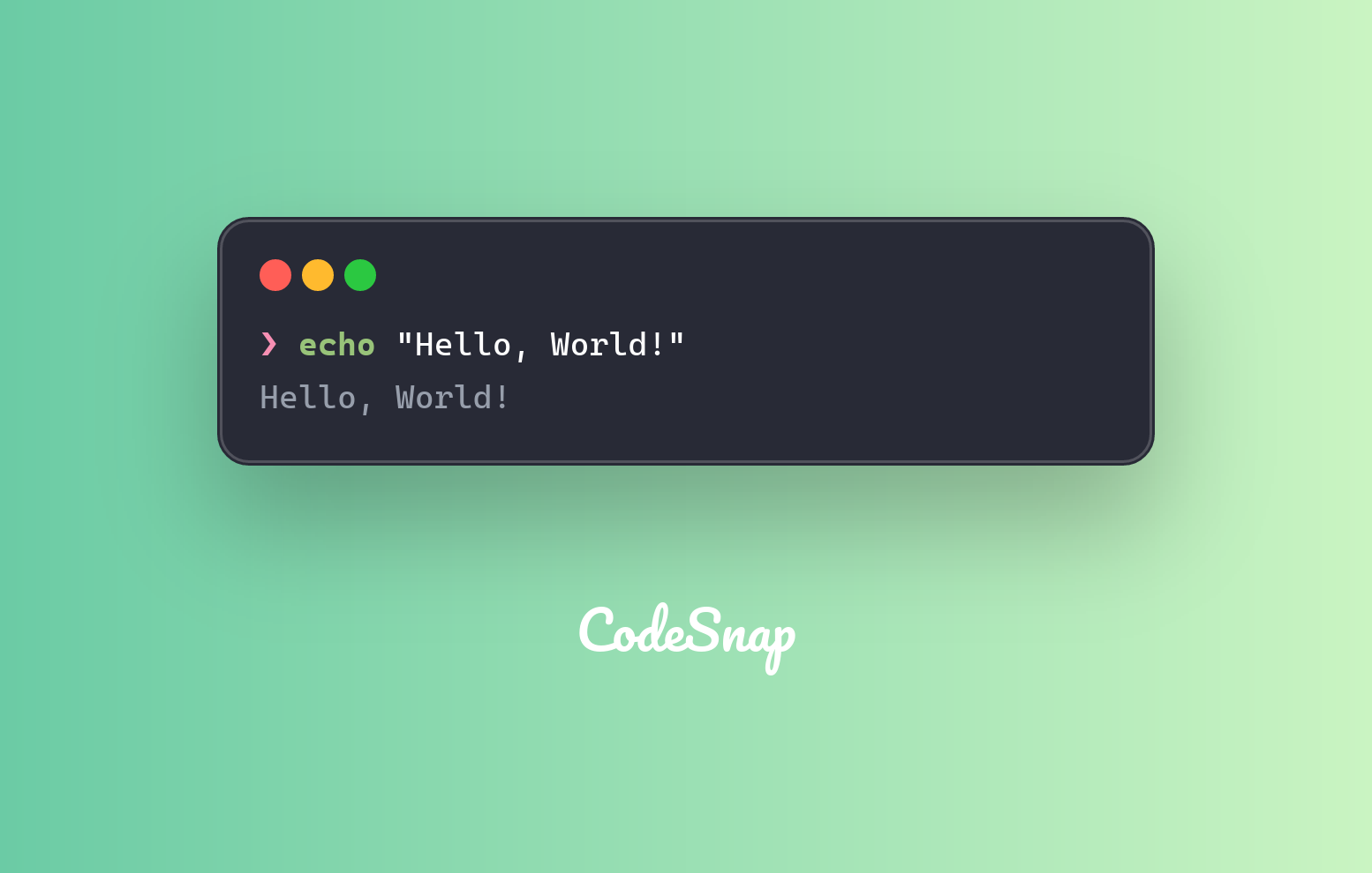 command output